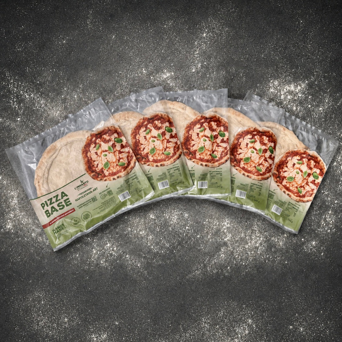 Pizzaboden 5 Stück im Karton verpackt