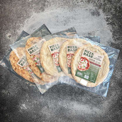 Pizzaboden 3 Stück und Pinsaboden 2 Stück im Karton verpackt